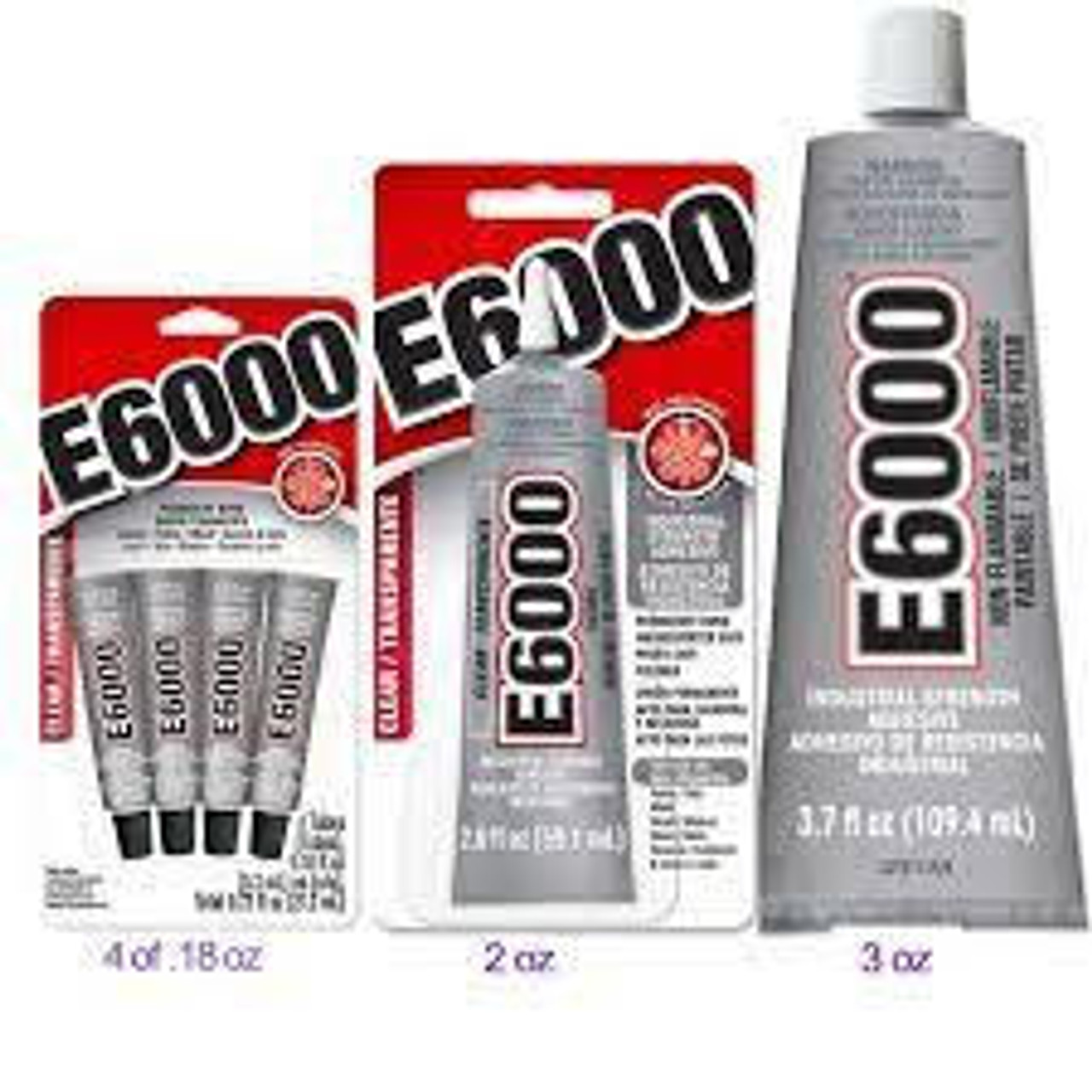 E-6000 Industrial Strength Adhesive, Permanent Bond, Waterproof, 2oz - Sam  Flax Atlanta
