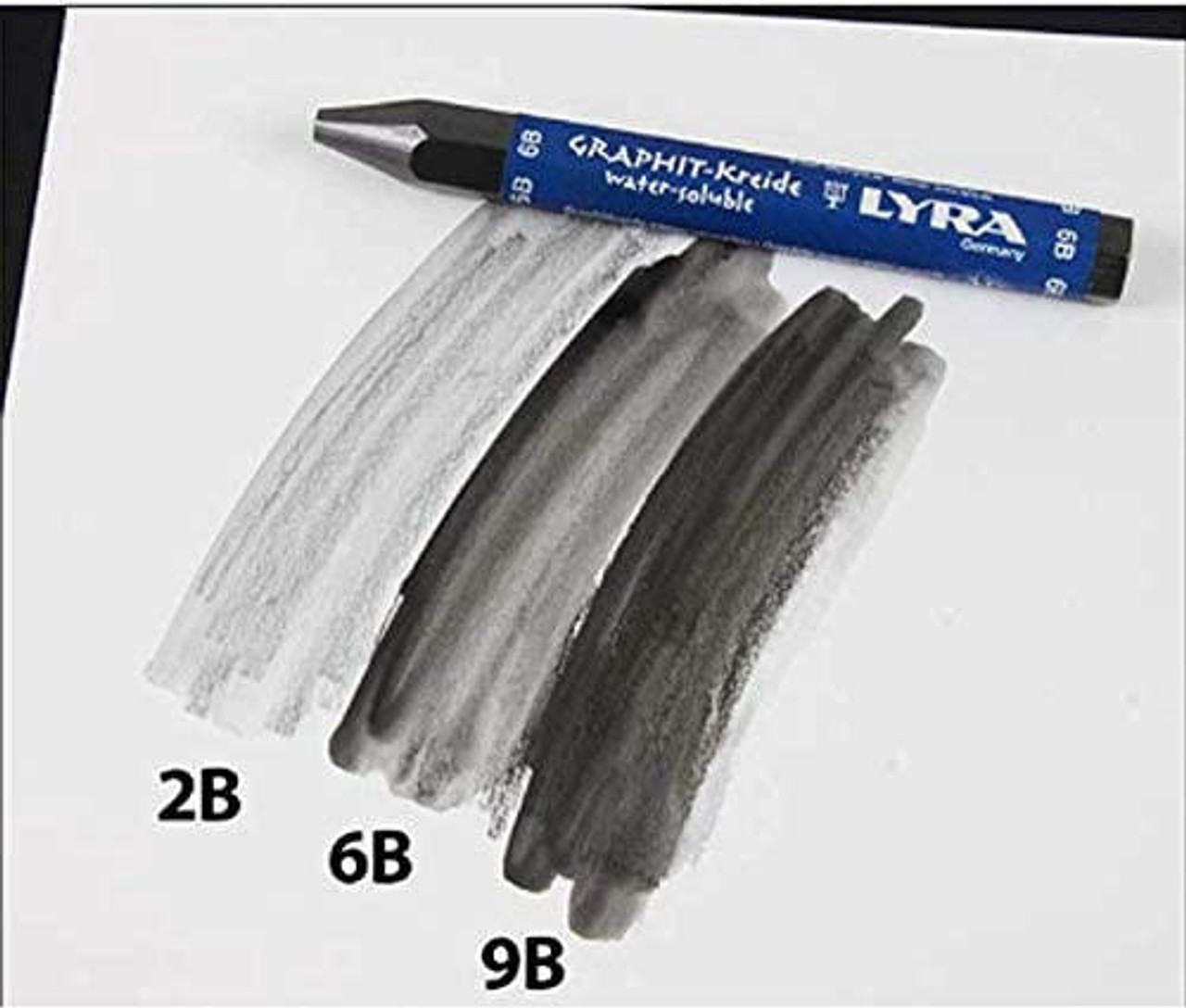 Lyra Graphite Crayon, Water-Soluble, 6B
