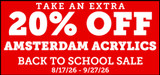 Amsterdam Acrylics & Sets Extra 20% off