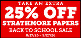 Strathmore Artist Papers Extra 25% off