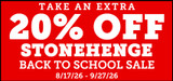 Stonehenge Products Extra 20% off