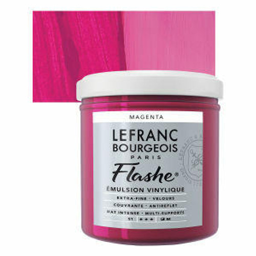 lefranc and bourgeois Flashe Matte Artists Color, 125ml, Magenta