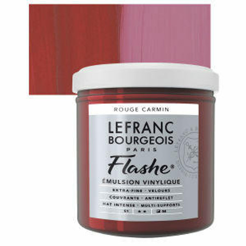 lefranc and bourgeois Flashe Matte Artists Color, 125ml, Carmine Red