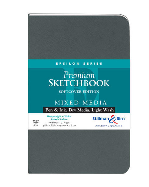 STILLMAN & BIRN Stillman & Birn Epsilon Series Soft-Cover Sketchbook, 5.5" x 8.5"