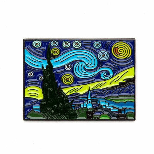 TODAY IS ART DAY CREATIONS INC Today Is Art Day Art History Enamel Pin, Starry Night, Van Gogh