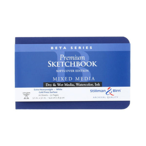 STILLMAN & BIRN Stillman & Birn Beta Series Soft-Cover Sketchbook, Landscape, 5.5" x 3.5"