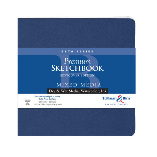 STILLMAN & BIRN Stillman & Birn Beta Series Soft-Cover Sketchbook, 7.5" x 7.5"