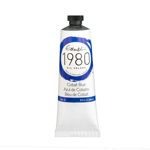 Gamblin Artist's Colors Gamblin 1980 Oil Color, 37ml, Cobalt Blue