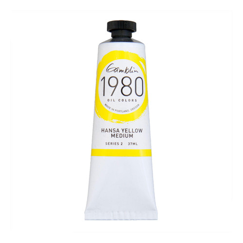 Gamblin Artist's Colors Gamblin 1980 Oil Color, 37ml, Hansa Yellow Medium