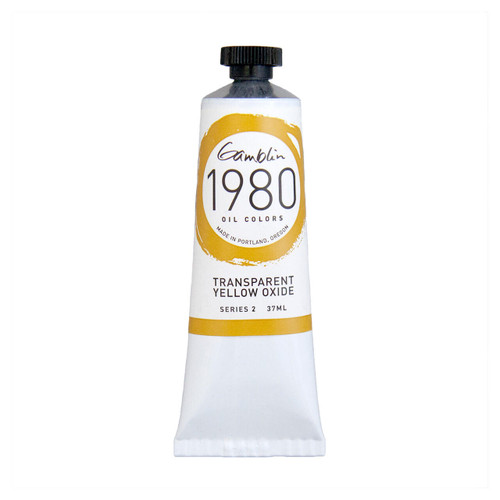 Gamblin Artist's Colors Gamblin 1980 Oil Color, 37ml, Transparent Yellow Oxide