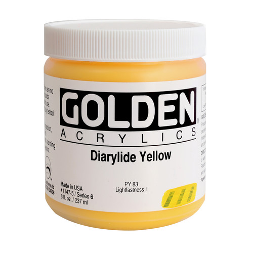 Golden Artist Colors Heavy Body Diarylide Yellow 8oz