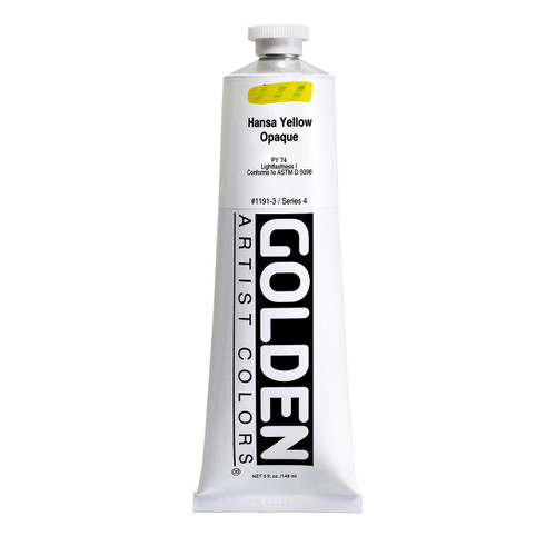 Golden Artist Colors Golden Heavy Body Acrylic, 5oz., Hansa Yellow Opaque 