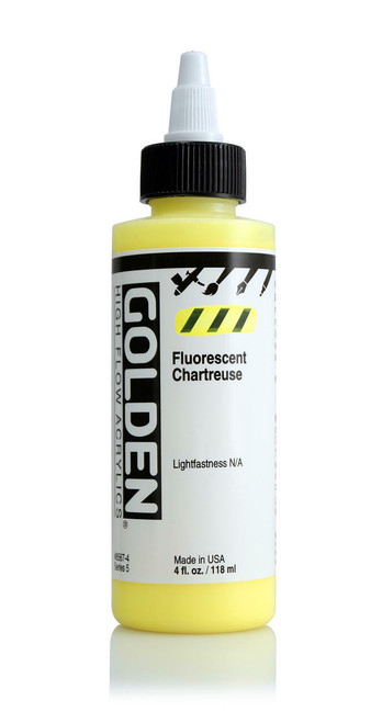 Golden Artist Colors High Flow Fluorescent Chartreuse 4oz