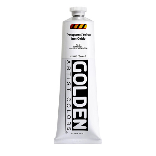 Golden Artist Colors Golden Heavy Body Acrylic, 5oz., Transparent Yellow Iron Oxide 