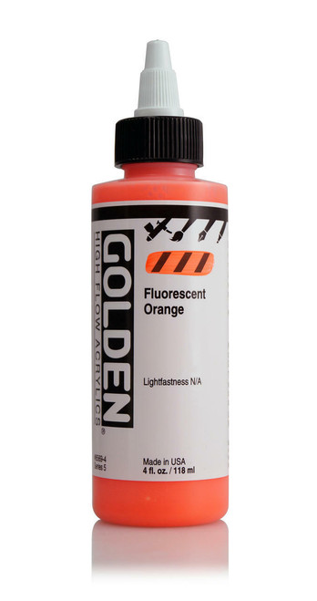 Golden Artist Colors High Flow Fluorescent Orange 4oz