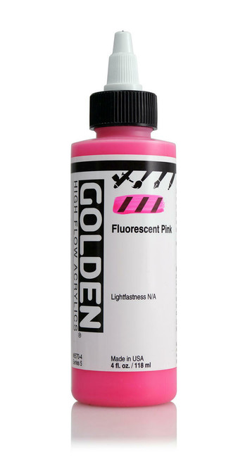Golden Artist Colors High Flow Fluorescent Pink 4oz