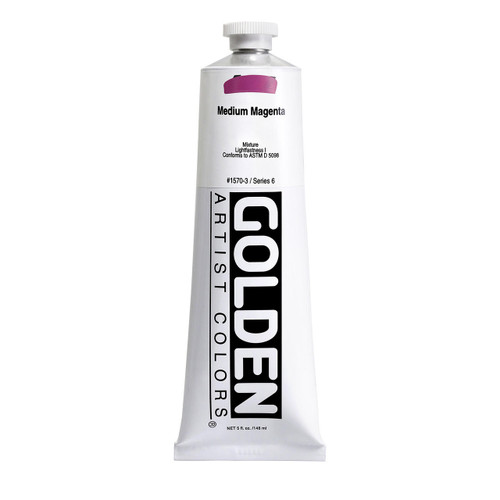 Golden Artist Colors Golden Heavy Body Acrylic, 5oz., Medium Magenta 