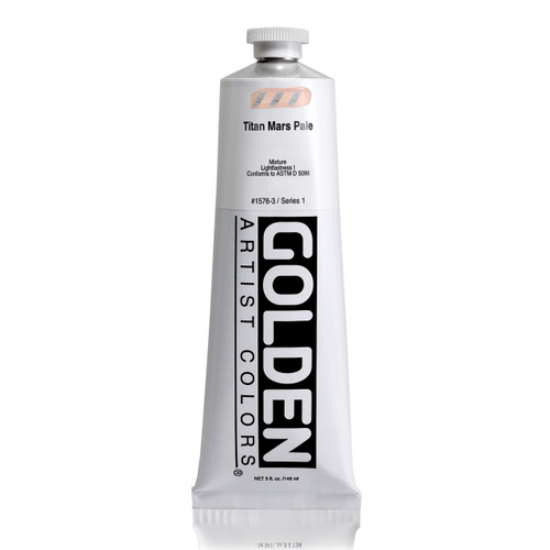 Golden Artist Colors Golden Heavy Body Acrylic, 5oz., Titan Mars Pale 