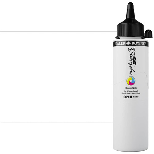 Daler-Rowney System 3 Fluid Acrylic, 29.5mL, Titanium White 