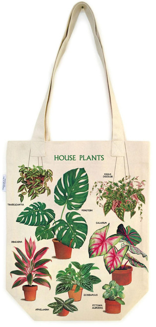 MACPHERSON'S Vintage Inspired Tote Bags, House Plants 