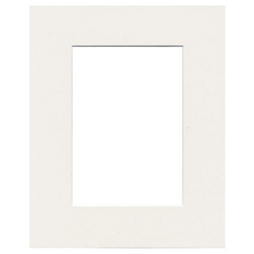 Logan Graphic Products, Inc. Logan - Palette Pre-Cut Mat - 8" x 10" with 4.5" x 6.5" Window Seashell White 