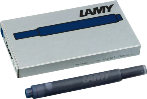 LAMY T10 Fountain Pen Ink Cartridge, Blue/Black (5pk)