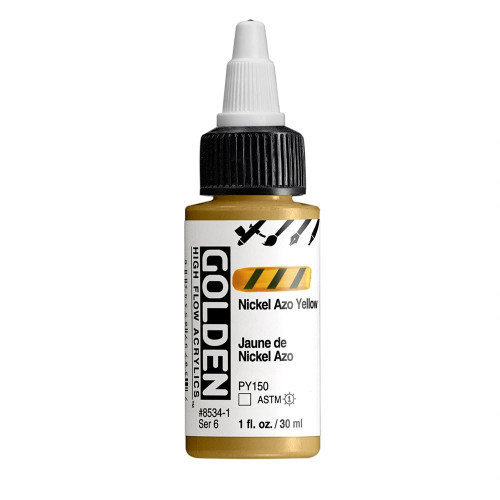 Golden Artist Colors Golden High Flow Nickel Azo Yellow 1oz