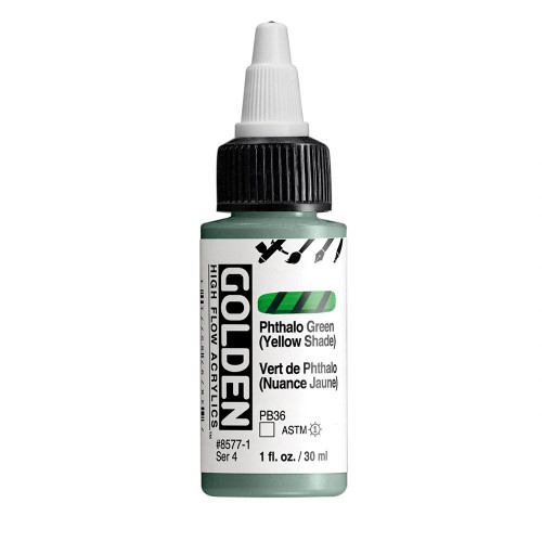 Golden Artist Colors High Flow Phthalo Green Yellow Shade 1oz