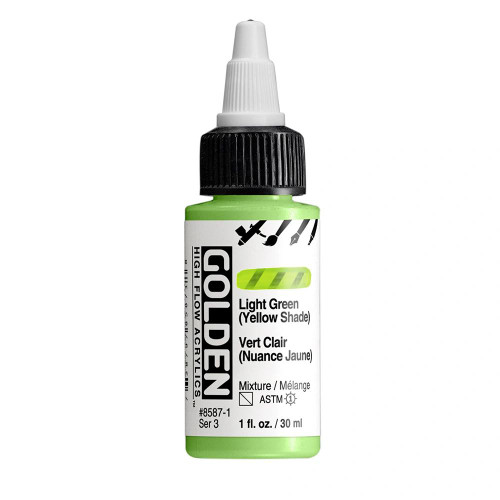 Golden Artist Colors High Flow Light Green Yellow Shade 1oz