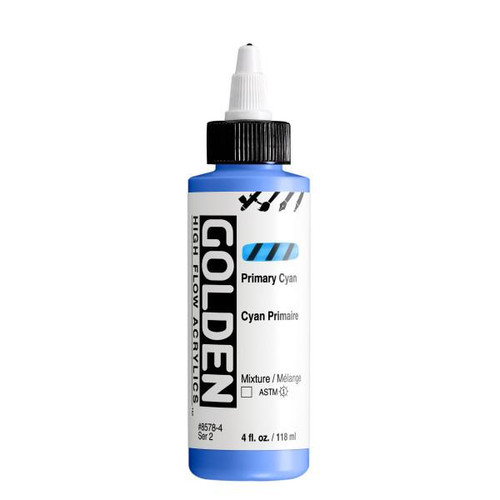 Golden Artist Colors Golden High Flow Primary Cyan 4oz