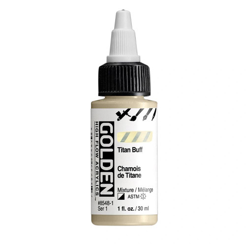 Golden Artist Colors Golden High Flow Titan Buff 1oz