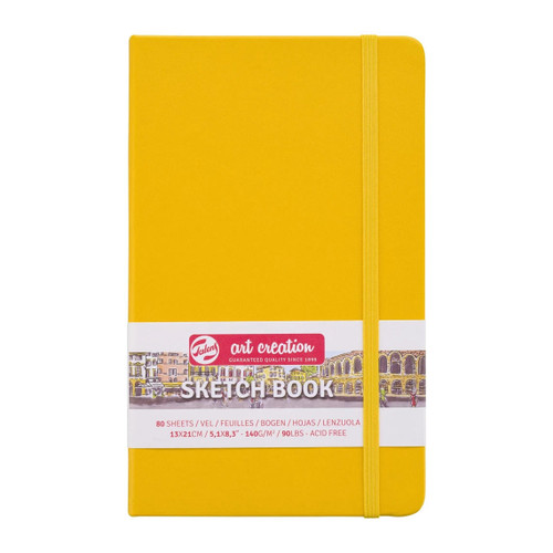 Royal Talens Art Creations Sketchbook, Yellow, 8.3" x 5.1" 