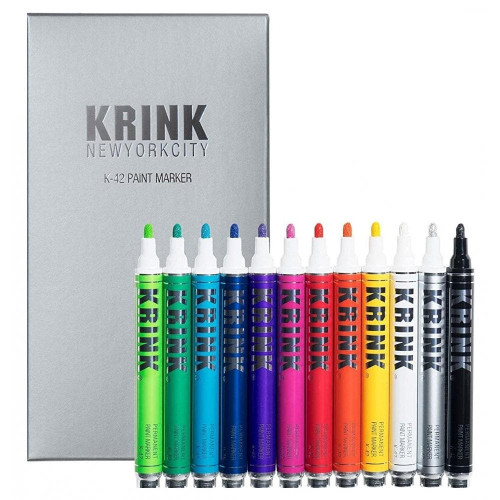 krink Krink K-42 Paint Marker Set, Box Set of 12 