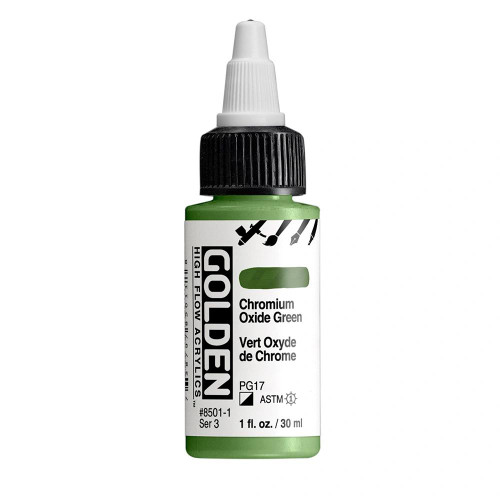 Golden Artist Colors Golden High Flow Chromium Oxide Green 1oz