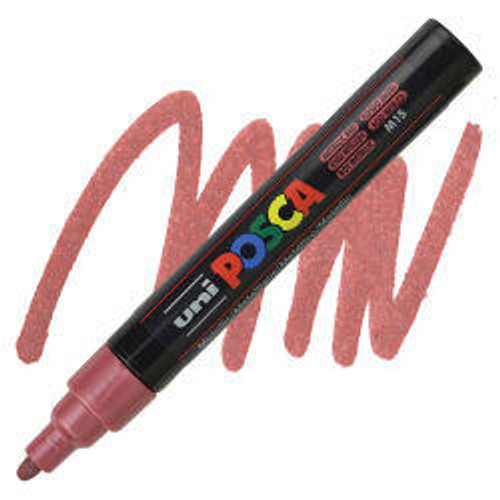 posca POSCA Paint Marker, PC-5M Medium Bullet, Metallic Red