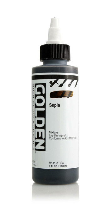 Golden Artist Colors High Flow Sepia 4oz