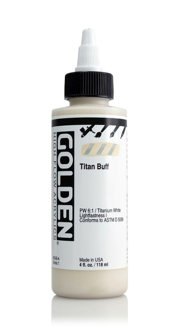 Golden Artist Colors High Flow Titan Buff 4oz