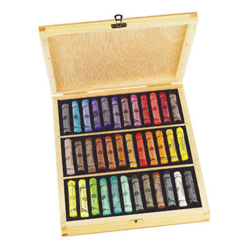 Sennelier Extra-Fine Soft Pastel 36 Full Stick Set in Wooden Case