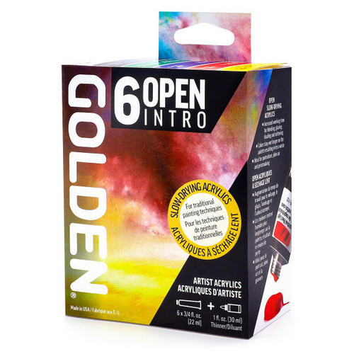 Golden Artist Colors OPEN Intro Set 6x22mL + 30mL Thinner 