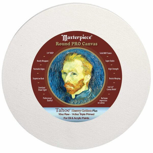 Masterpiece Canvas Masterpiece Round Stretched Canvas - 8"