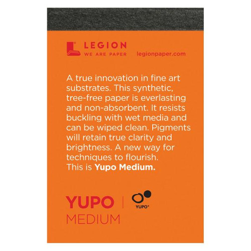 Yupo by Legion Paper Legion Paper - Yupo Medium Watercolor & Wet Media Pad, Mini, White 