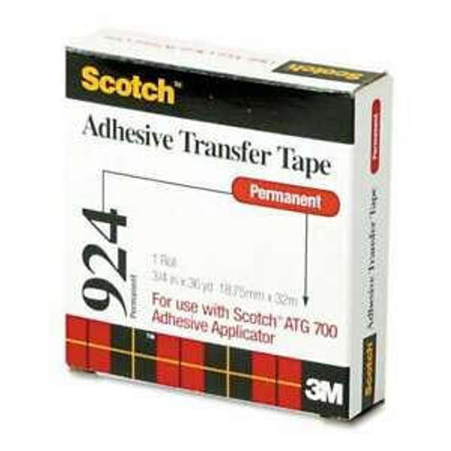 3M CO. #924 Adhesive Transfer Tape - 3/4"x36 