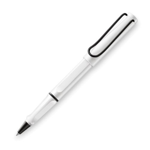 LAMY INC Lamy Safari Rollerball Pen - White & Black - Medium Nib