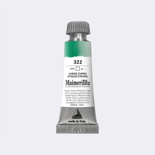 Maimeri Blu Professional Watercolor 12mL Cupric Green (Phthalo) Light