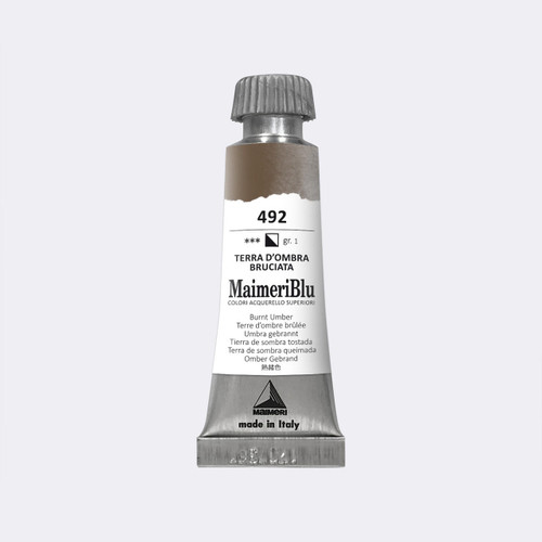 Maimeri Blu Professional Watercolor 12mL Burnt Umber