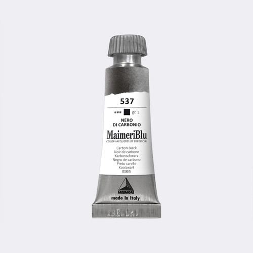 Maimeri Blu Professional Watercolor 12mL Carbon Black