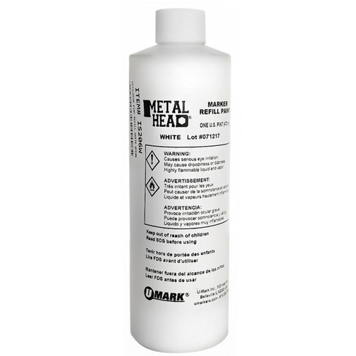  Metalhead Paint Refill 16oz - White 