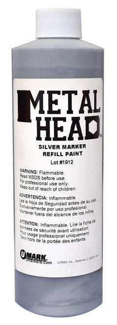  Metalhead Paint Refill 16oz - Silver 