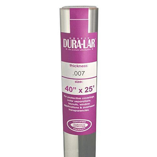 GRAFIX Grafix Duralar Roll Clear 7ml 40"x25" 