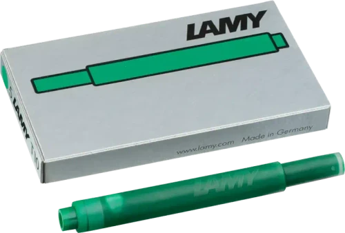 Lamy Inc LAMY T10 Fountain Pen Ink Cartridge, Green (5pk) 